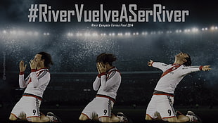soccer game wallpaper, River Plate, Fernando Cavenaghi, Argentina, men HD wallpaper