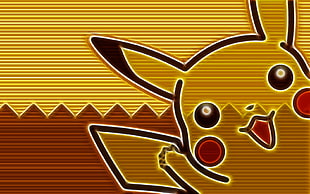 Pokemon Pikachu illustration, digital art, Pokémon, Pikachu
