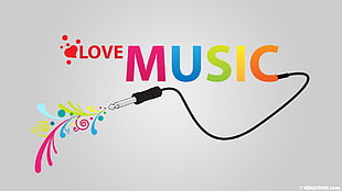 love music text, music, DJ, Music is Life HD wallpaper