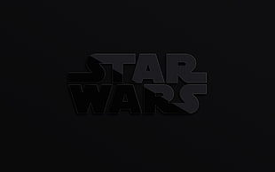 Star Wars logo, Star Wars, minimalism, movies, artwork