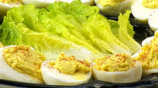boiled egg with Chinese cabbage