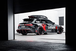 black stack vehicle, Audi, RS6, Audi RS6, Audi RS6 Avant HD wallpaper