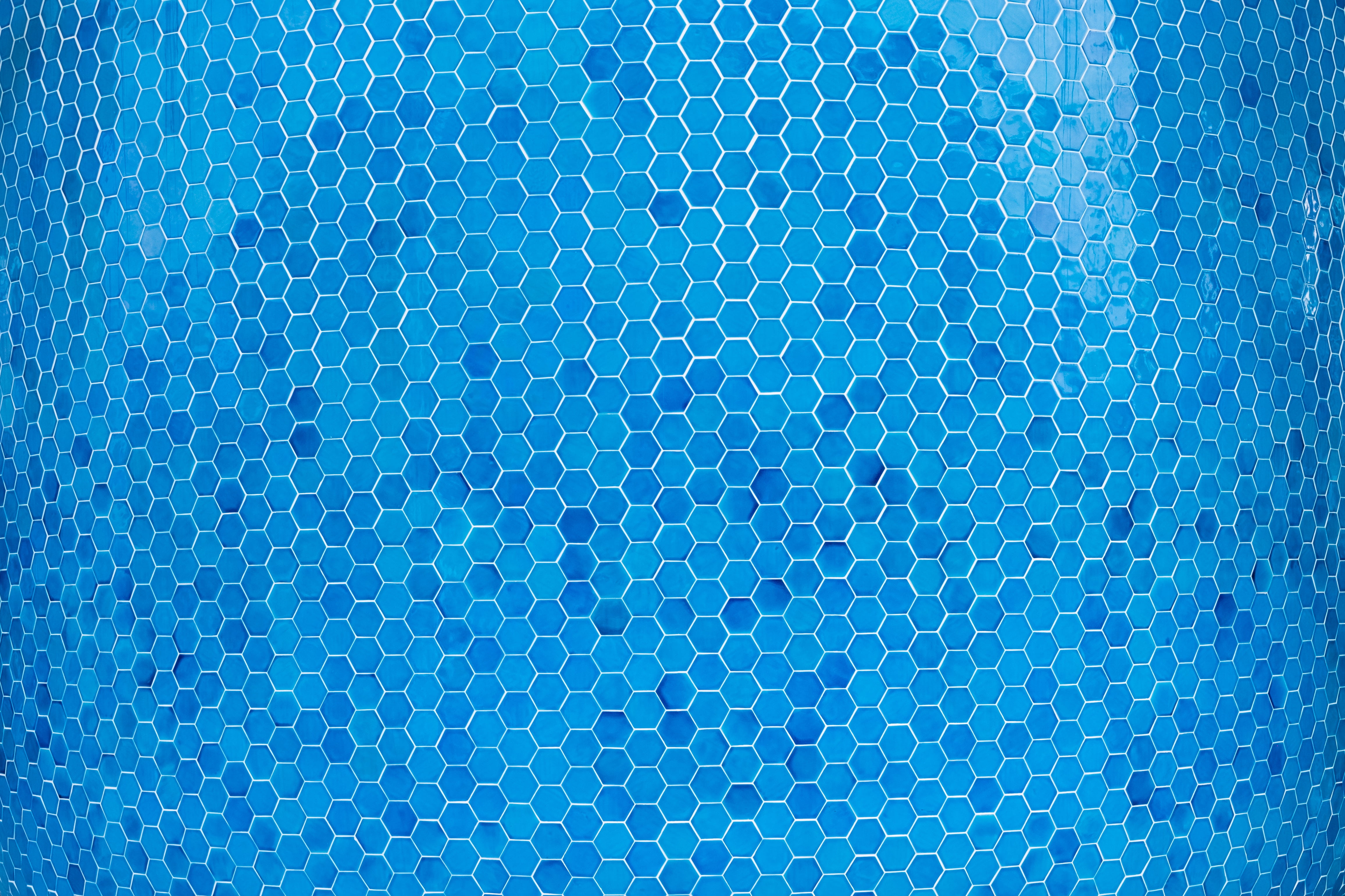 blue and teal honeycomb wallpaper