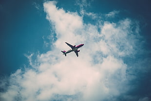 low angle photography of an airplane HD wallpaper