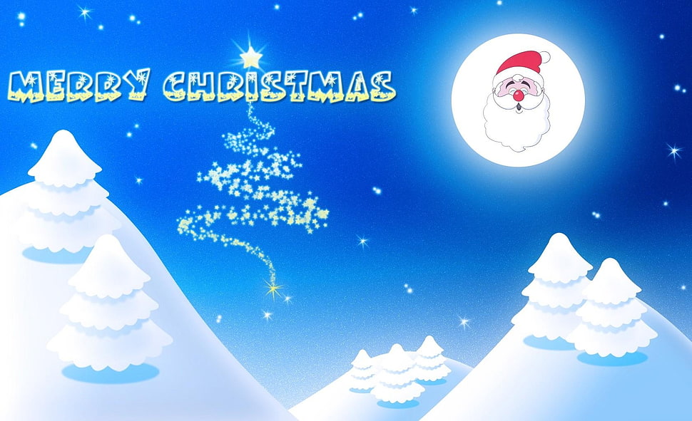 Merry Christmas greetings HD wallpaper
