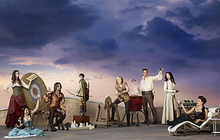 eight people in costume HD wallpaper