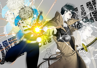 two male anime characters digital wallpaper, One-Punch Man, Saitama, Genos, anime