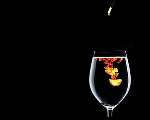 clear wine glass illustration, glass HD wallpaper