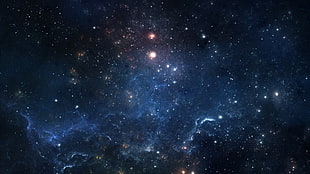 cluster of stars, space, stars, nebula, galaxy