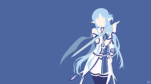 Sword Art Online wallpaper, anime, Sword Art Online, Yuuki Asuna, minimalism