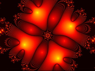 red and black abstract illustration