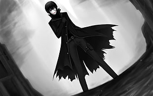 male person anime illustration, Darker than Black, anime, Hei HD wallpaper