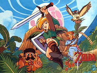 The Legend of Zelda poster, Zelda, Link, The Legend of Zelda, The Legend of Zelda: Link's Awakening