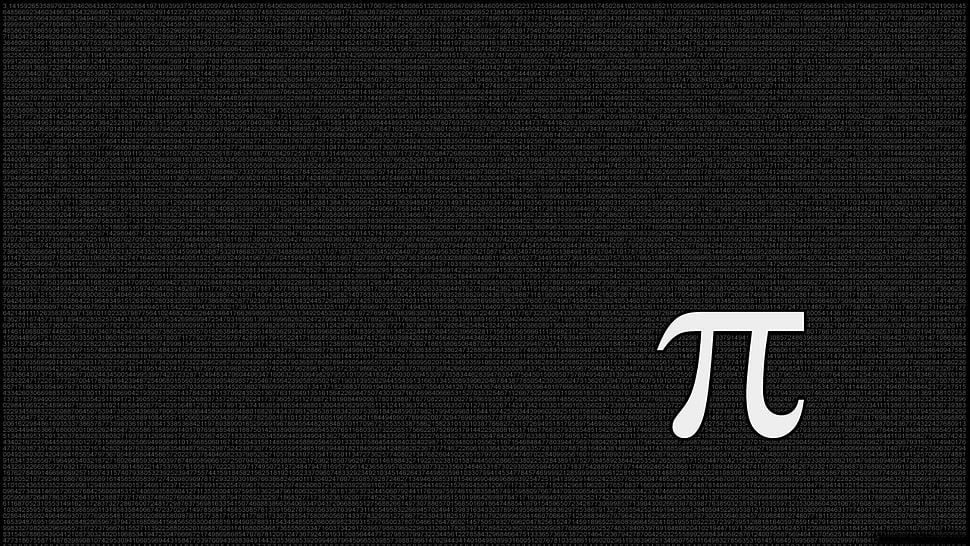 pi symbol, pi, numbers, typography, minimalism HD wallpaper