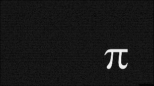 pi symbol, pi, numbers, typography, minimalism HD wallpaper