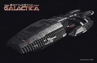 grey Battle star Galactica, Battlestar Galactica, spaceship HD wallpaper