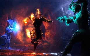 character illustration, fantasy art, artwork, Warframe, Banshee (Warframe) HD wallpaper