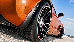 orange supercar, Chevrolet Corvette Z06, Chevrolet Corvette, Chevrolet