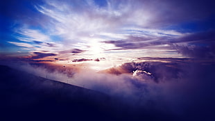 blue sky, clouds HD wallpaper