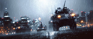 battle tank, ultra-wide, car, Battlefield 4 HD wallpaper