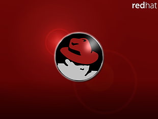 red hat logo, Linux, Red Hat HD wallpaper