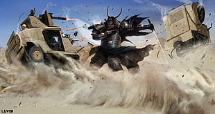 Samurai illustration, samurai
