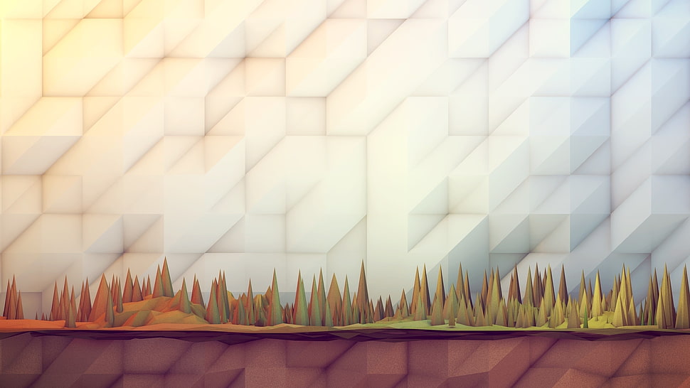 green grass painting HD wallpaper
