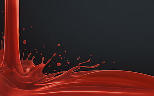 drop photo of red liquid graphic illustration