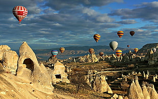 hot air balloons, Cappadocia HD wallpaper