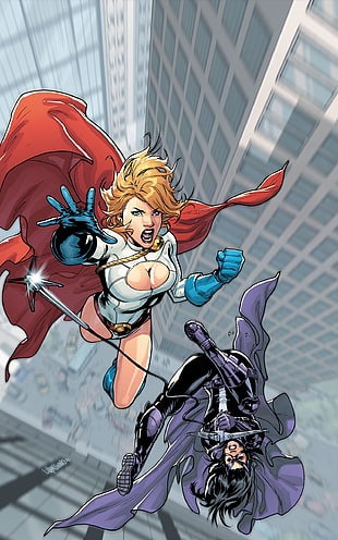 female superhero comic HD wallpaper