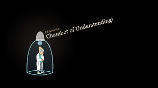 Chamber of Understanding! text, Futurama, Professor Farnsworth HD wallpaper