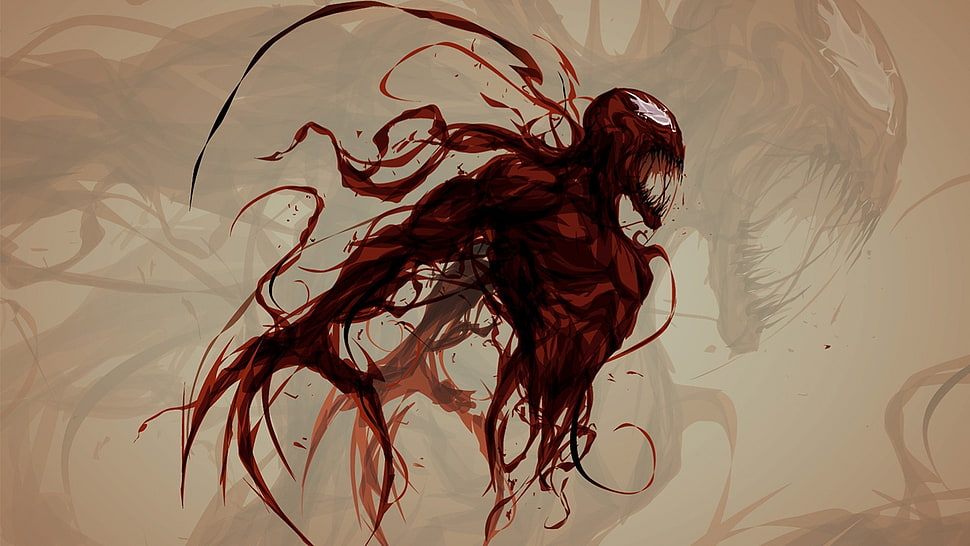 Marvel Carnage illustration HD wallpaper