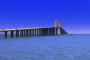 bridge over body of water under clear blue sky during daytime