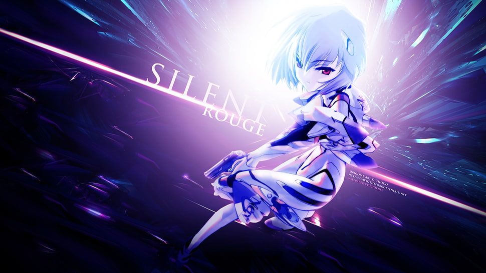 Silent Rogue game wallpaper, Neon Genesis Evangelion, Ayanami Rei, anime HD wallpaper