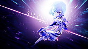 Silent Rogue game wallpaper, Neon Genesis Evangelion, Ayanami Rei, anime