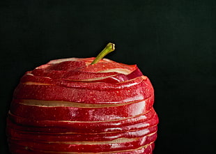 bokeh shot of sliced apple