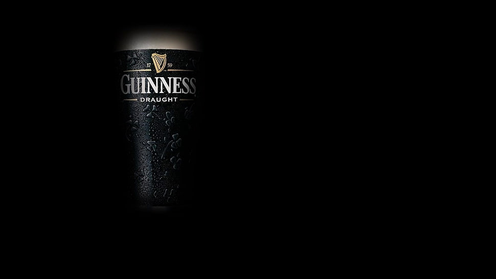 Guinness Draught liquor bottle HD wallpaper