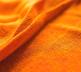 orange cloth, yellow, orange, cloth, macro