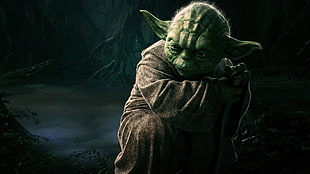 Star Wars Master Yoda movie scene HD wallpaper
