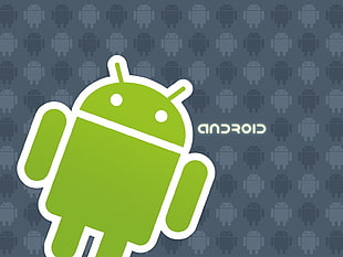 green and white android logo