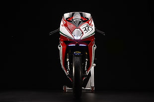 white and red sport bike, MV Agusta F4 RC, superbike, AMG Line, motorcycle HD wallpaper