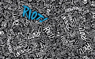 Riot text, typography, Paramore, riot, album covers