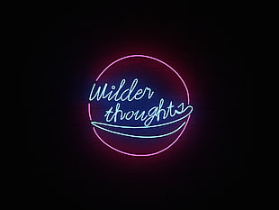 Wilder Thoughts neon signage