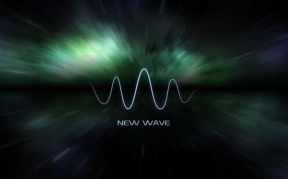 New Wave text, space HD wallpaper
