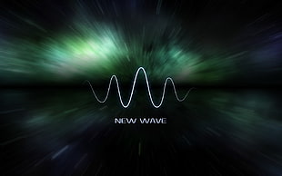 New Wave text, space