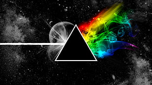 planet illustration, Pink Floyd