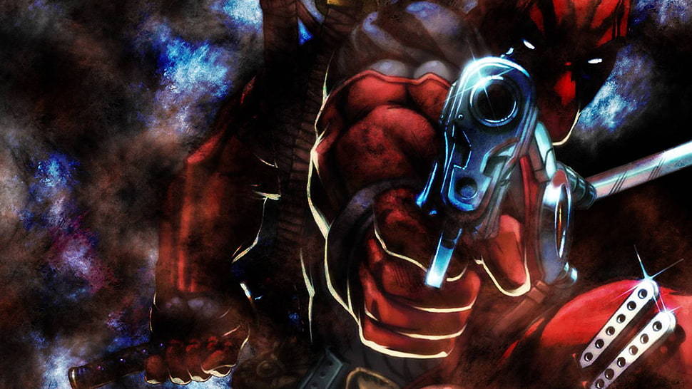 red and black digital wallpaper, comics HD wallpaper