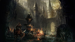 game application wallpaper, Dark Souls III, Dark Souls, Gothic, midevil HD wallpaper