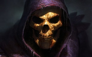 shallow focus photography of grim reaper