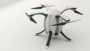 closed up photography of quadcopter